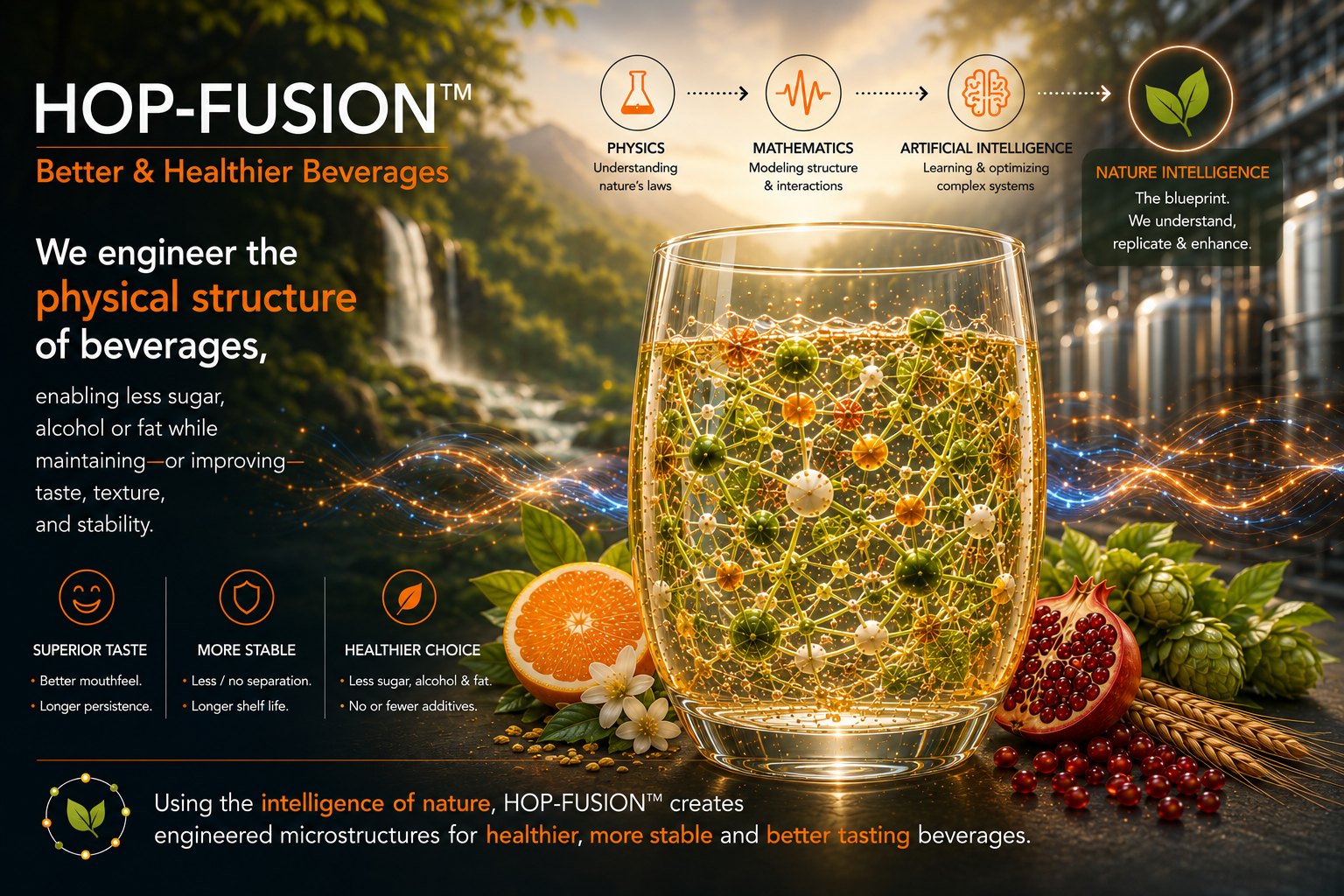 HOP-FUSION Better and Healthier Beverages.